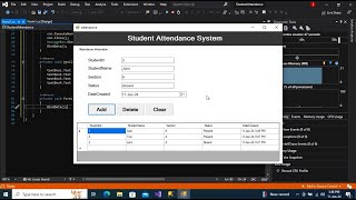 Student Attendance System Using C#