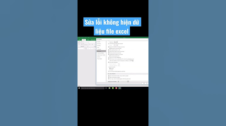 Lỗi mở file excel 2023 không hiện ra dữ liệu năm 2024