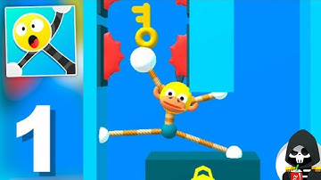 Stretch Guy -  (by Yso Corporation) gameplay walkthrough | PART - 1| LEVEL 1 TO 16 ||Noob pro hacker