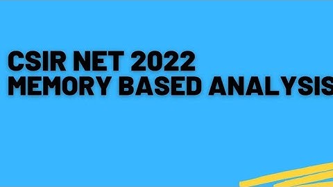 Csir net 2022 exam Analysis #geology