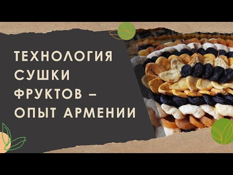 3. Технология сушки фруктов – опыт Армении