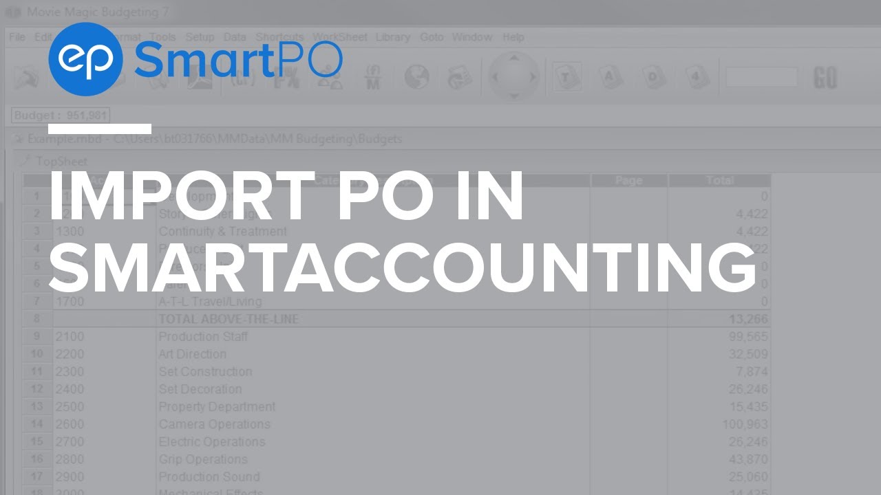 SmartPO Import PO in SmartAccounting - YouTube