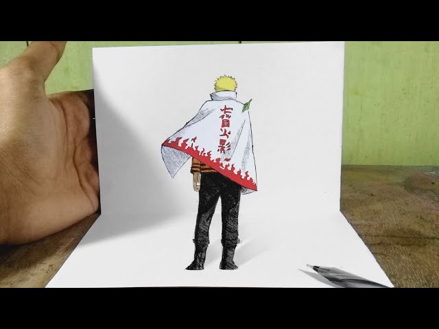 How to draw NARUTO Hokage (Boruto) step by step, EASY 