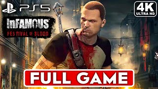 INFAMOUS FESTIVAL OF BLOOD Gameplay Walkthrough FULL GAME [4K ULTRA HD PS5] - No Commentary