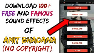 Amit Bhadana All Funny SOUND EFFECTS Download For Free In Mp3 | No Copyright | All Background Music screenshot 5