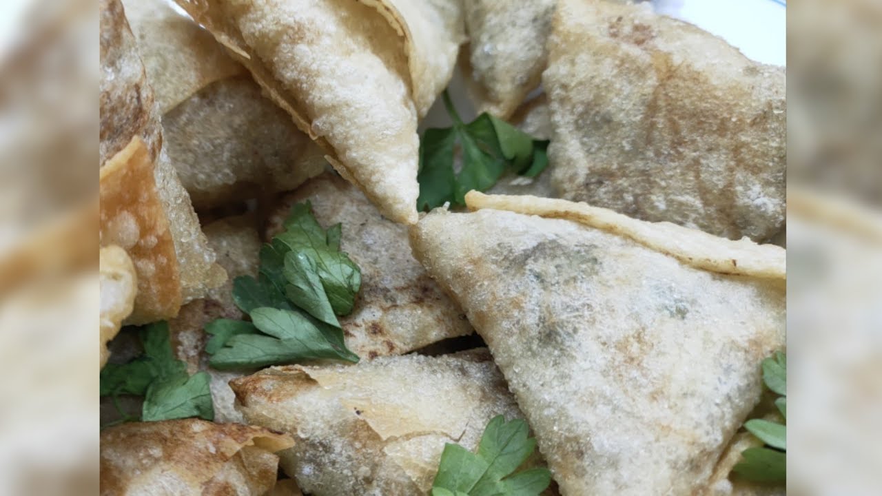 السمبوسه بعجينة الرقاق الطري طعم يجنن👌🏻👌🏻💯