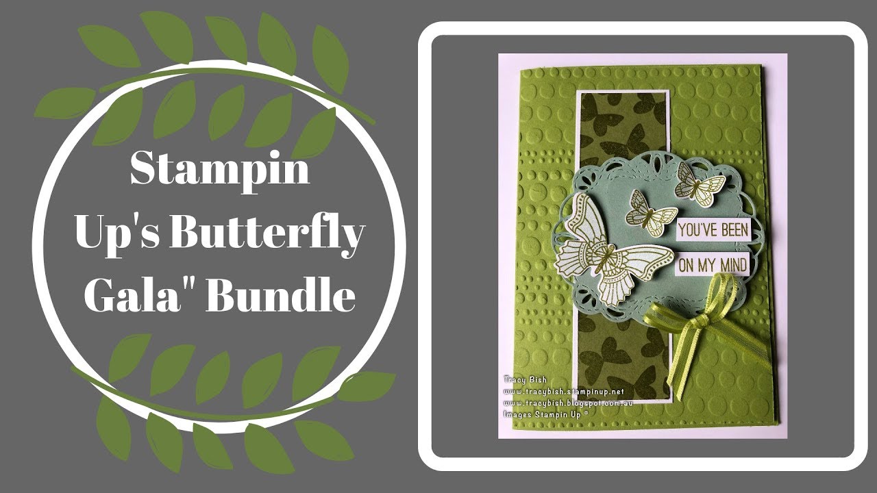 Stampin Up's Butterfly Gala Bundle Card. - YouTube