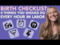 Giving birth do these 4 things every 60 min for easier labor