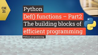 Python Tutorial - Python Functions Def - How To Use Def Functions In Python