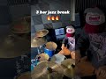 3 bar jazz improv #drums #jazz #drummers
