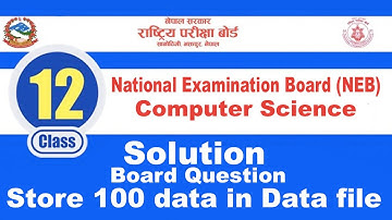 File handling in C || Store 100 data in data file || Day 33 || Readersnepal