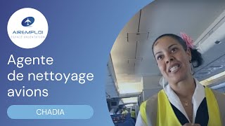 Chadia, agente de nettoyage avions - YouTube