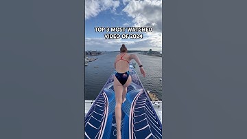 your top 3️⃣ *most watched* video of 2024: @mollycarlson1 RUNNING ON A 27M HIGH PLATFORM!? 🏃‍♀️🤯