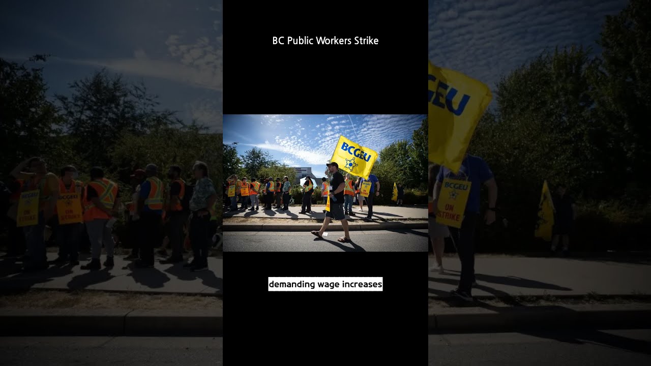 BC Public Service Workers Strike For Fair Wages