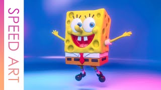 SpongeBob -  3D illustration