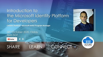 Introduction to  the Microsoft Identity Platform for Developers