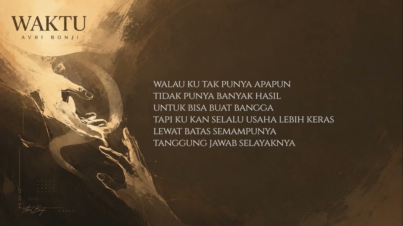 AVRI BONJI - WAKTU (Lyric Video)