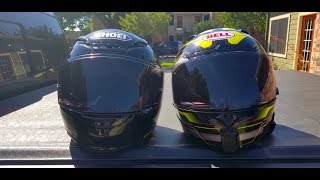 Shoei CWR-1 Transitions vs Bell Transitions SolFX Photochromic Face Shields