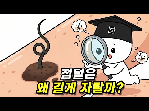 왜 일부 점 위에는 털이 길게 나는 걸까?