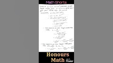 Differential Geometry -Math Shorts 1-Honours Math