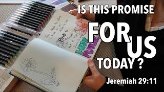 Jeremiah 29:11 Sketch Journaling God’s Promises