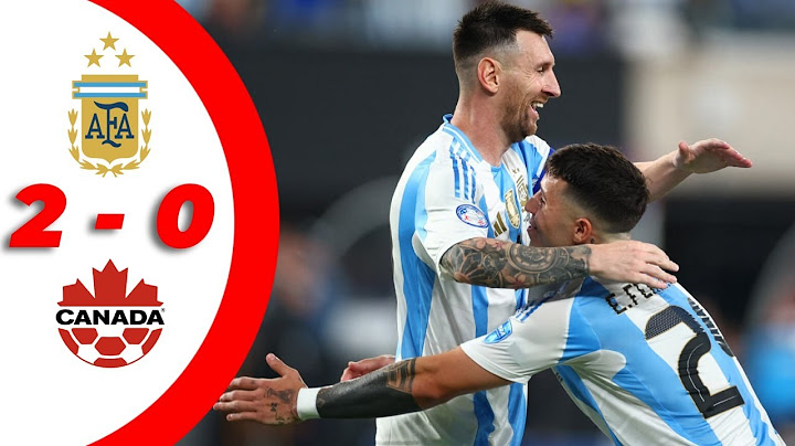 Argentina Vs Canada 2 - 0 Copa America 2024 | Semi Final Highlights | Messi's Goal