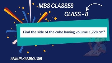 Find the side of the cube having volume 1,728 cm3