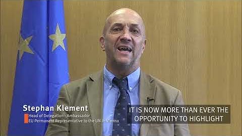 UNIDO-EU Cooperation post COVID-19: Message from Stephan Klement, EU Permanent Rep. to the UN Vienna