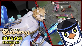 Finally Got The Skin Upgrade Inugami Onmyoji Arena Gameplay - Season 28