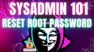 Reset the Root Password