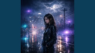 Blue Lights On An Empty Road