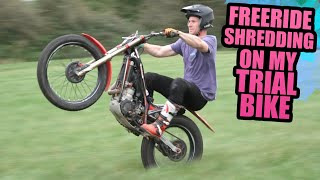 FREERIDE SHREDDING ON MY TRIAL MOTORBIKE  GASGAS 300