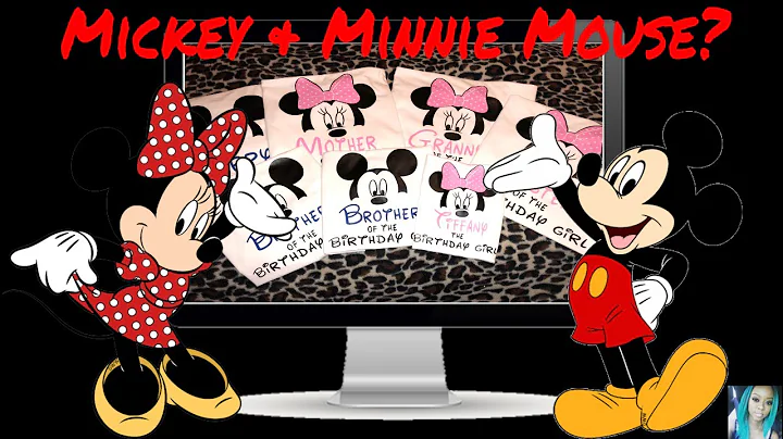 HTV Mickey & Minnie Mouse Shirt | Cricut Explore Air 2 | Design Space - DayDayNews