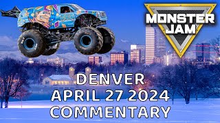 SNOWY MONSTER JAM?? Monster Jam Denver 2024 Commentary