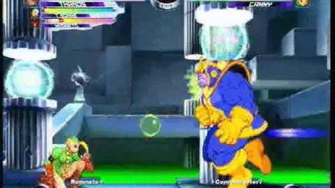 MvC2 Online (360): Brett (Mag/Tha/Tron) vs ComboMaster7 (Psy/Hood/Cam) 43 .:3.2.10:.
