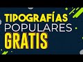 ¡Tipografías  Populares GRATIS 2020!