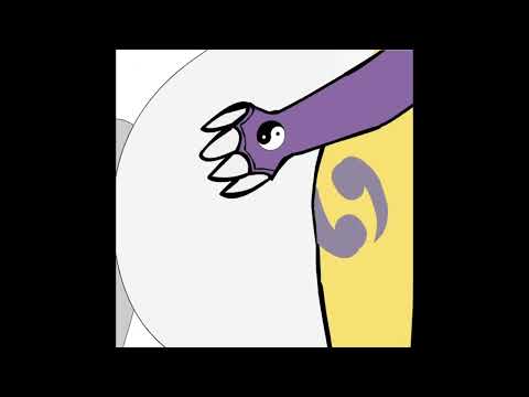Flash vore animation: Renamon eats a man