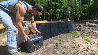 Detailed Solar Power For My Off-Grid Homestead! | Log Cabin Build | Well | Outhouse Information