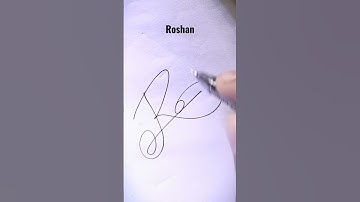 ROSHAN Signature idea || HN Creations #viral #hncreation #art #draw #signature