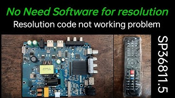 SP36811.5 Android Board No Need Software For Resolution change ||