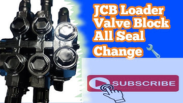 JCB 3DX Loader Valve Block All Seal Change# JCB WORKSHOB #