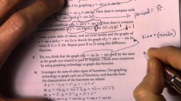 9.2 Combining two functions, Sums and Differences 1 of 2