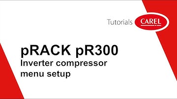 pRack pR300 Inverter compressor menu setup