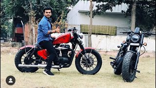 Royal Enfield modified | Bike modification | into Harley Davidson | Vampvideo |