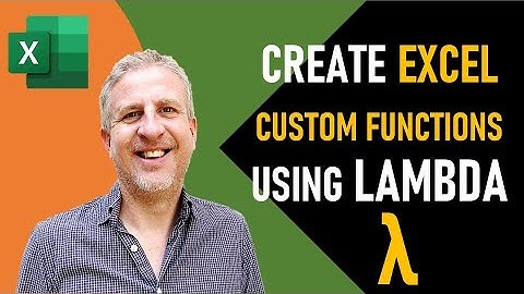 Create User Defined / Custom Function in Excel Using the LAMBDA Function - No VBA Required.