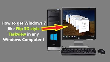 How to get Windows 7 like Flip 3D style Taskview in any Windows Computer ?