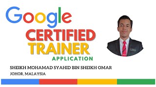 GOOGLE CERTIFIED TRAINER APPLICATION VIDEO