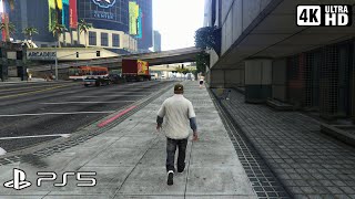 Crossing San Andreas on Foot (Time-Lapse) | Grand Theft Auto V Gameplay (PS5 4K 60FPS)