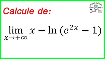 CALCUL DE LIMITE - FONCTION EXPONENTIELLE - FONCTION LOGARITHME NÉPÉRIEN - 2 BAC - [EXERCICE 2]