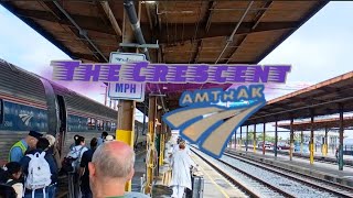 Amtrak Crescent train ride from New Orleans, La USA to Atlanta, Ga USA.